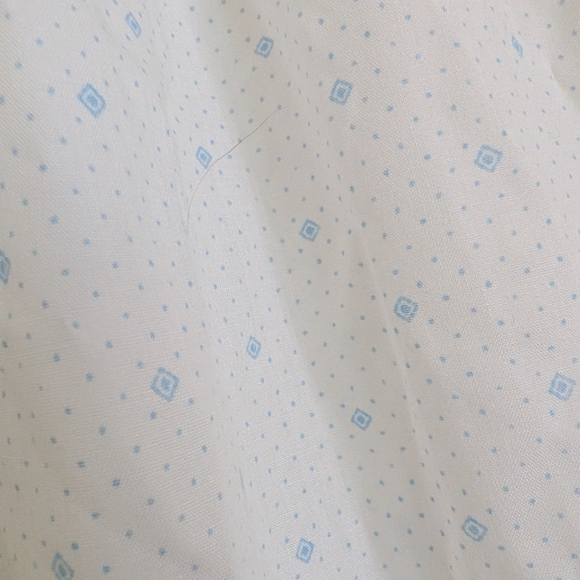 Vintage White And Blue Nightie Size Large Made In Canada - Picture 4 of 7